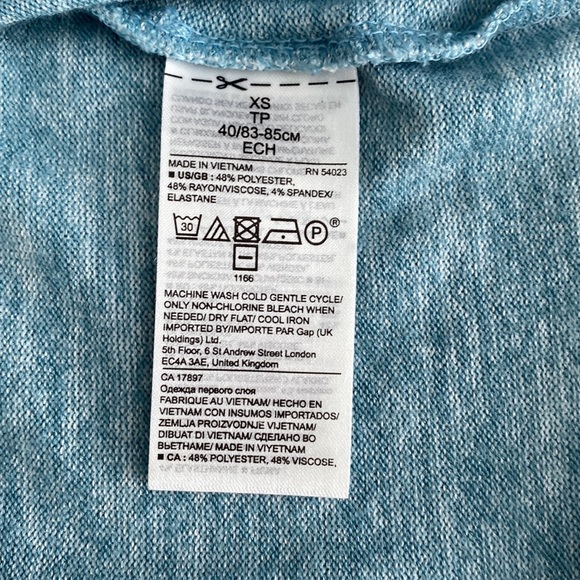 NWOT Banana Republic Soft Jersey High-Low Curved Hem Tee Emerald XS - Picture 9 of 11